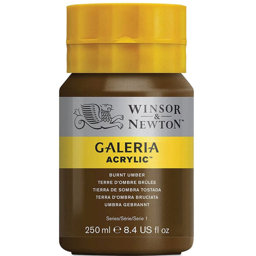 WINSOR & NEWTON GALERIA NEW WN GALERIA 250ML BURNT UMBER 08 76
