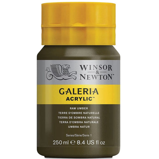 WINSOR & NEWTON GALERIA NEW WN GALERIA ACR 250ML RAW UMBER 554 S1