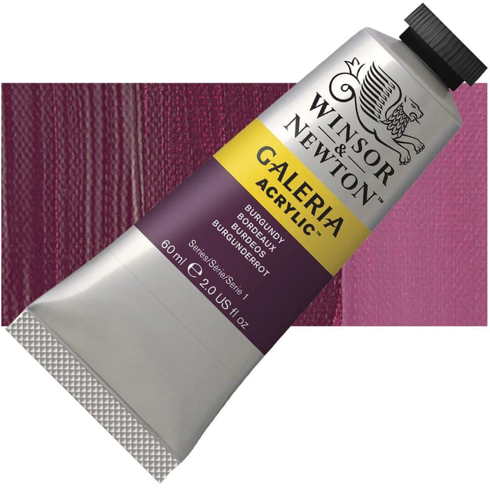 WINSOR & NEWTON GALERIA NEW WN GALERIA ACR 60ML BURGUNDY 075 S1