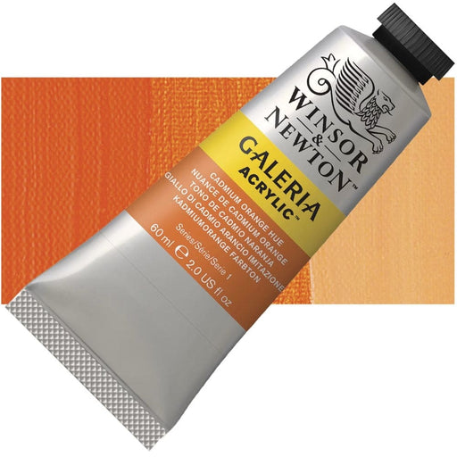WINSOR & NEWTON GALERIA NEW WN GALERIA ACR 60ML CAD ORANGE HUE 090 S1