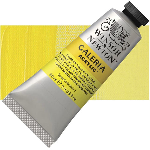 WINSOR & NEWTON GALERIA NEW WN GALERIA ACR 60ML CAD YELLOW PALE HUE 114 S1