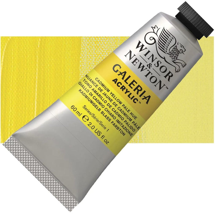 WINSOR & NEWTON GALERIA NEW WN GALERIA ACR 60ML CAD YELLOW PALE HUE 114 S1