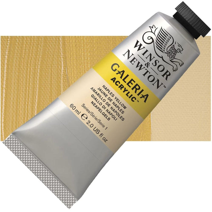 WINSOR & NEWTON GALERIA NEW WN GALERIA ACR 60ML NAPLES YELLOW 422 S1