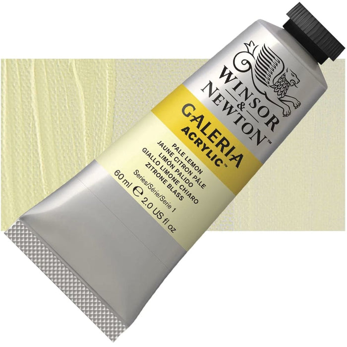 WINSOR & NEWTON GALERIA NEW WN GALERIA ACR 60ML PALE LEMON 434 S1