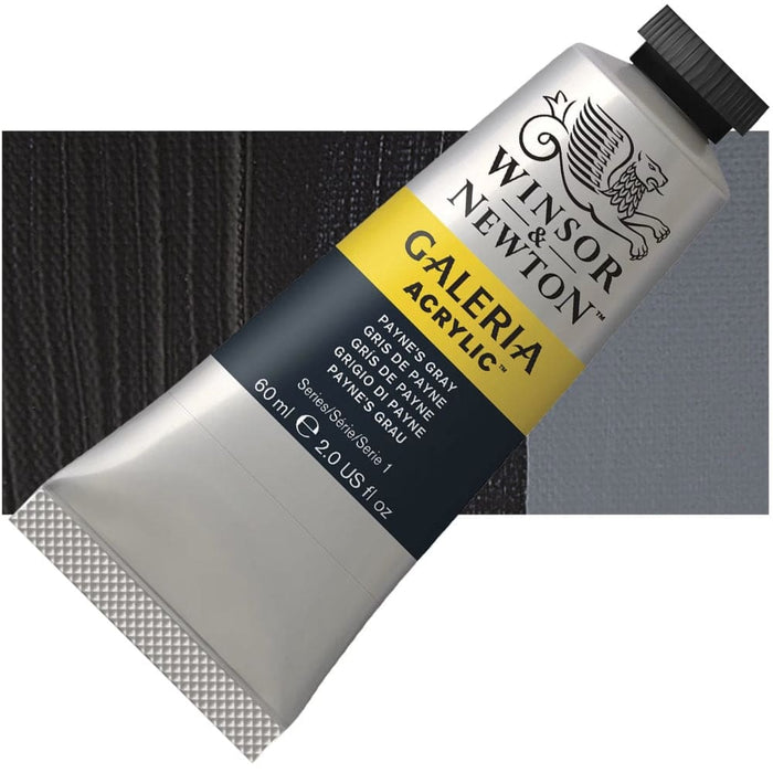 WINSOR & NEWTON GALERIA NEW WN GALERIA ACR 60ML PAYNES GREY 465 S1