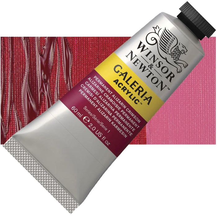 WINSOR & NEWTON GALERIA NEW WN GALERIA ACR 60ML PERM ALIZ CRIMSON 466 S1