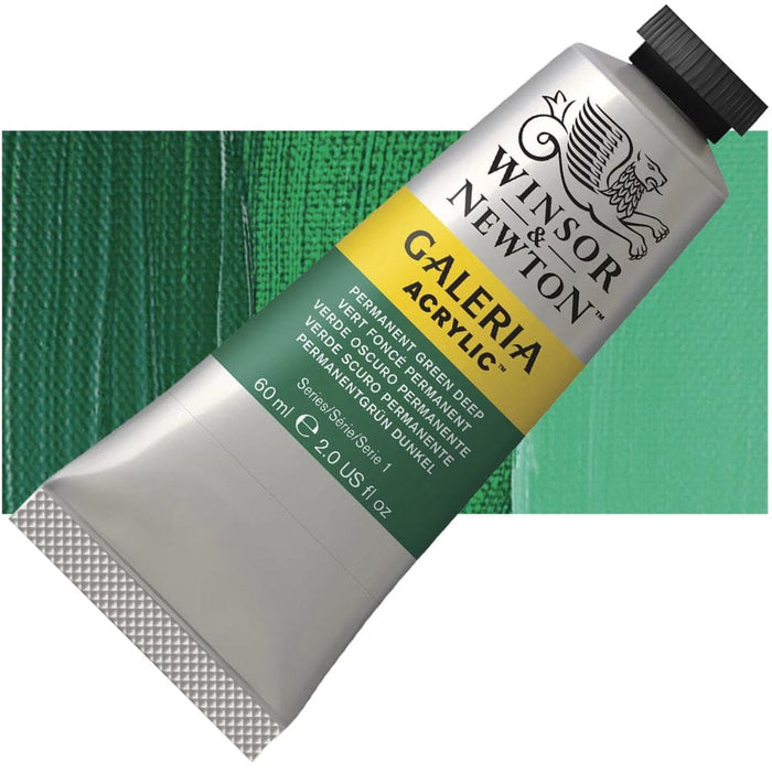 WINSOR & NEWTON GALERIA NEW WN GALERIA ACR 60ML PERM GREEN DP 482 S1