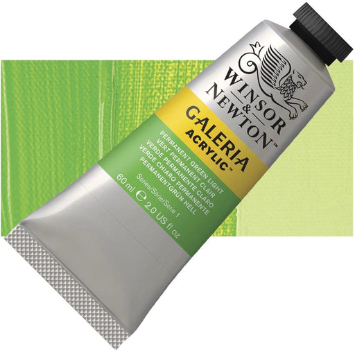 WINSOR & NEWTON GALERIA NEW WN GALERIA ACR 60ML PERM GREEN LGHT 483 S1
