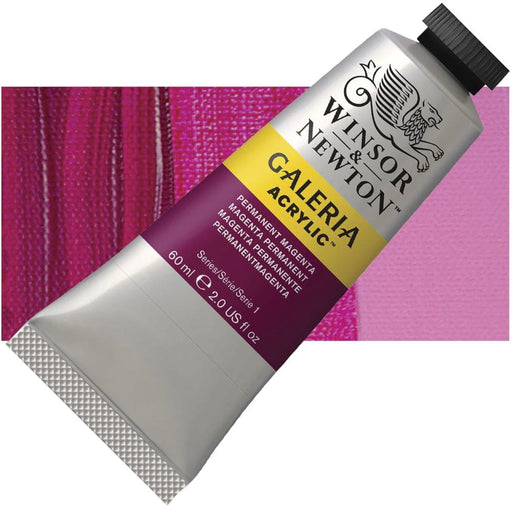 WINSOR & NEWTON GALERIA NEW WN GALERIA ACR 60ML PERM MAGENTA 488 S1