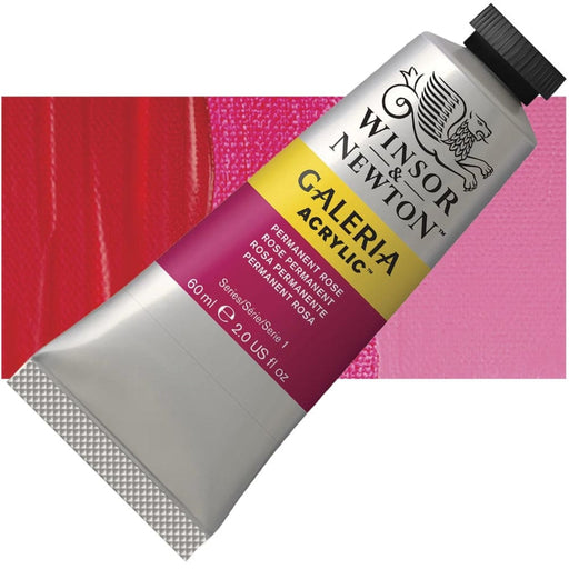 WINSOR & NEWTON GALERIA NEW WN GALERIA ACR 60ML PERM ROSE 502 S1