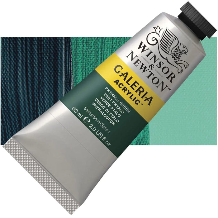 WINSOR & NEWTON GALERIA NEW WN GALERIA ACR 60ML PHTHALO GREEN 522 S1