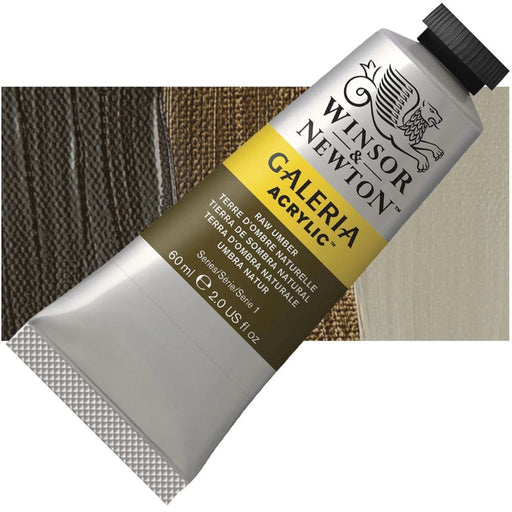 WINSOR & NEWTON GALERIA NEW WN GALERIA ACR 60ML RAW UMBER 554 S1
