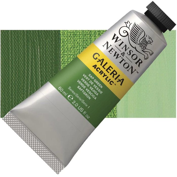 WINSOR & NEWTON GALERIA NEW WN GALERIA ACR 60ML SAP GREEN 08 599 S1