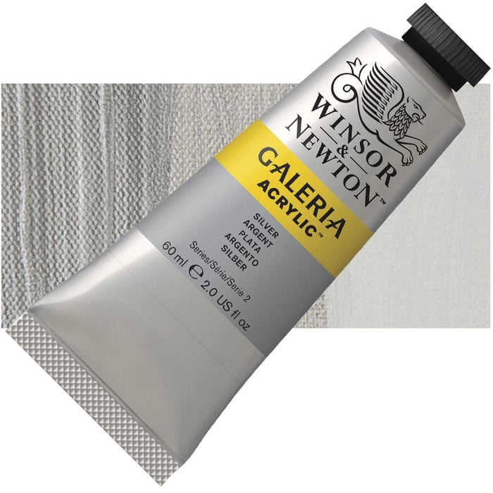 WINSOR & NEWTON GALERIA NEW WN GALERIA ACR 60ML SILVER 617 S2