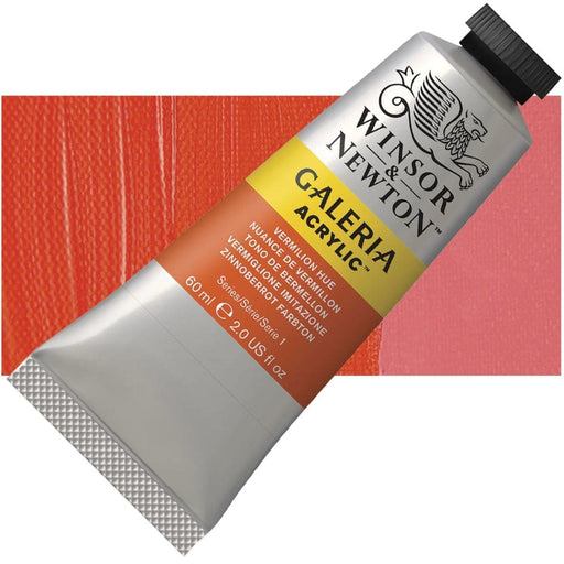 WINSOR & NEWTON GALERIA NEW WN GALERIA ACR 60ML VERMILION HUE 682 S1