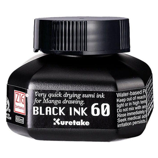 ZIG ZIG Black Ink Zig Drawing Ink 60ml
